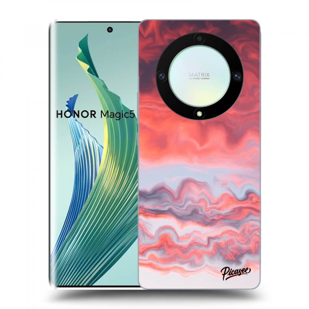Picasee silikonový průhledný obal pro Honor Magic5 Lite 5G - Sunset