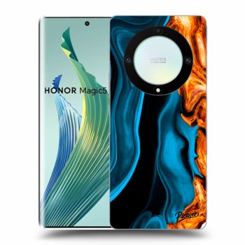 Picasee ULTIMATE CASE pro Honor Magic5 Lite 5G - Gold blue