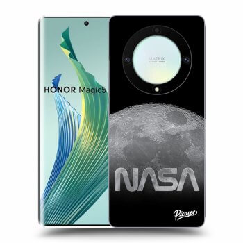 Picasee silikonový černý obal pro Honor Magic5 Lite 5G - Moon Cut