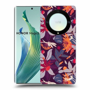 Obal pro Honor Magic5 Lite 5G - Purple Leaf