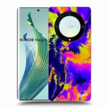 Picasee silikonový černý obal pro Honor Magic5 Lite 5G - Burn