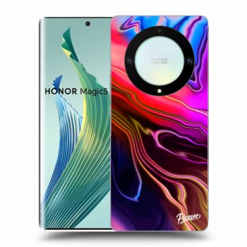 Picasee silikonový průhledný obal pro Honor Magic5 Lite 5G - Electric