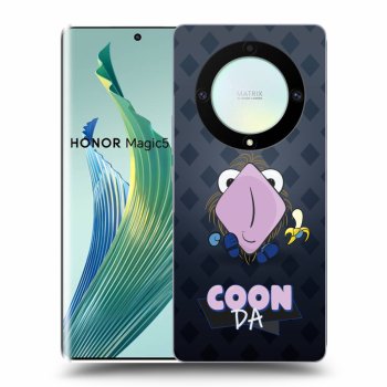 Picasee silikonový průhledný obal pro Honor Magic5 Lite 5G - COONDA chlupatka - tmavá