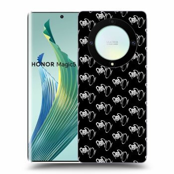 Picasee silikonový černý obal pro Honor Magic5 Lite 5G - Separ - White On Black