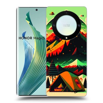 Picasee silikonový černý obal pro Honor Magic5 Lite 5G - Montreal