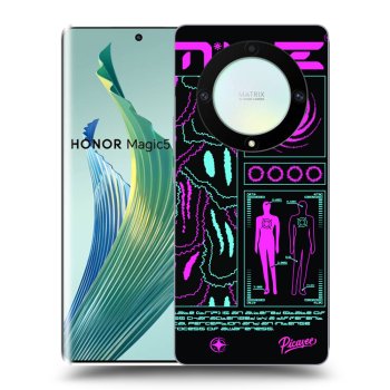 Picasee silikonový černý obal pro Honor Magic5 Lite 5G - HYPE SMILE
