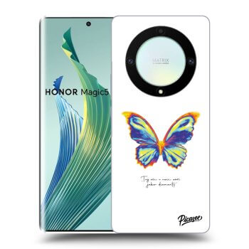 Picasee silikonový průhledný obal pro Honor Magic5 Lite 5G - Diamanty White