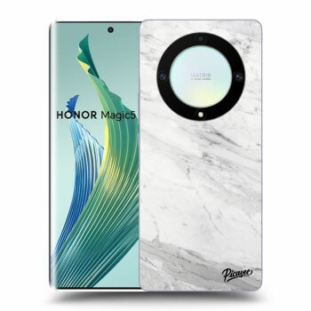 Picasee ULTIMATE CASE pro Honor Magic5 Lite 5G - White marble