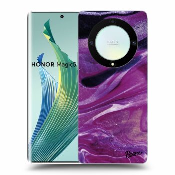 Picasee ULTIMATE CASE pro Honor Magic5 Lite 5G - Purple glitter