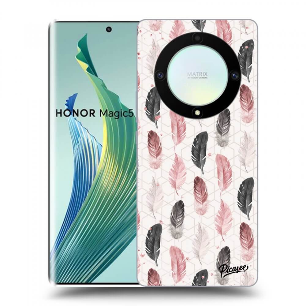 Picasee silikonový průhledný obal pro Honor Magic5 Lite 5G - Feather 2