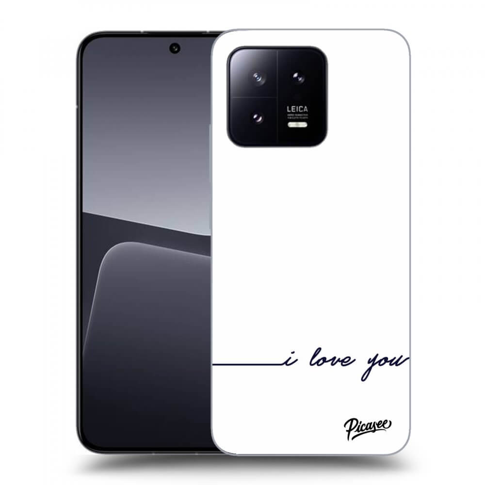 Picasee silikonový černý obal pro Xiaomi 13 - I love you