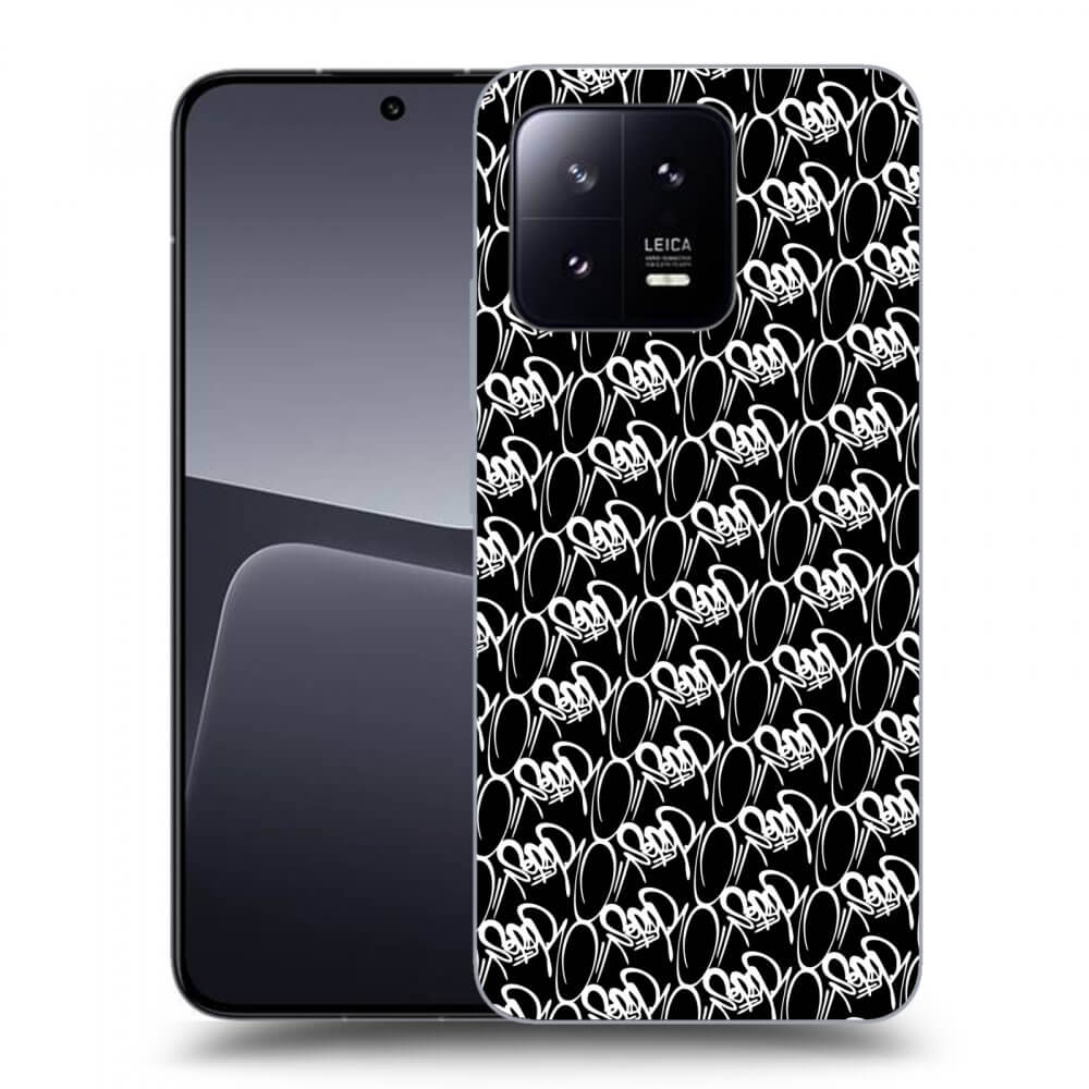 Picasee silikonový černý obal pro Xiaomi 13 - Separ - White On Black 2