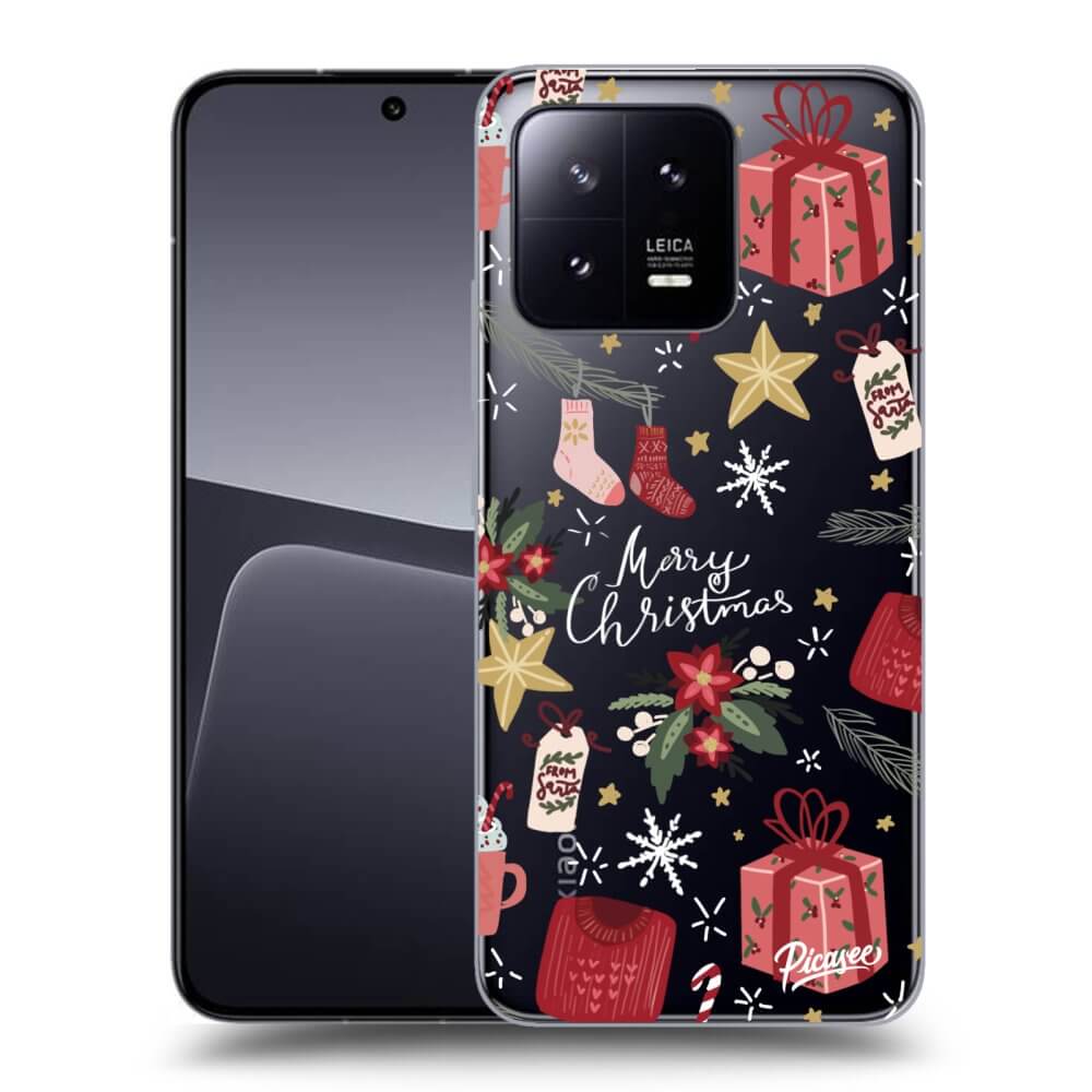 Picasee silikonový průhledný obal pro Xiaomi 13 - Christmas