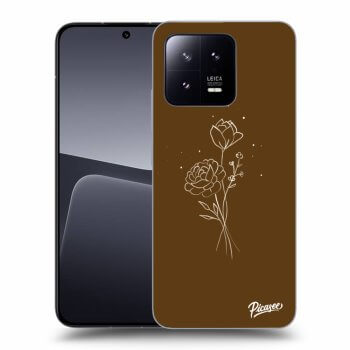 Obal pro Xiaomi 13 - Brown flowers