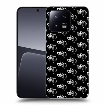 Picasee silikonový černý obal pro Xiaomi 13 - Separ - White On Black