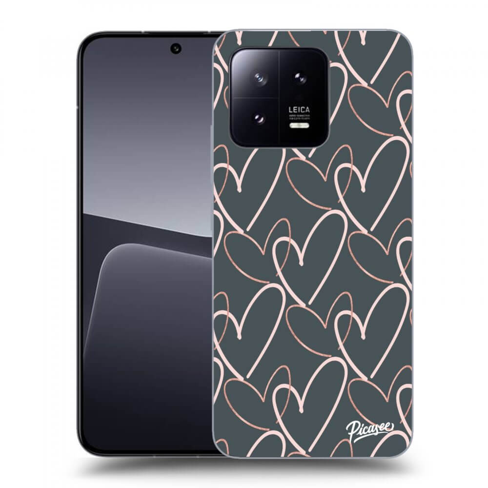 Picasee silikonový černý obal pro Xiaomi 13 - Lots of love
