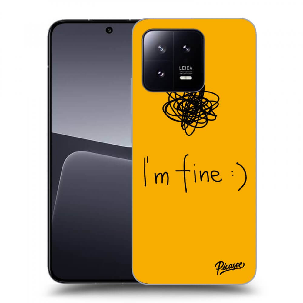 Silikonový černý Obal Pro Xiaomi 13 Pro - I Am Fine