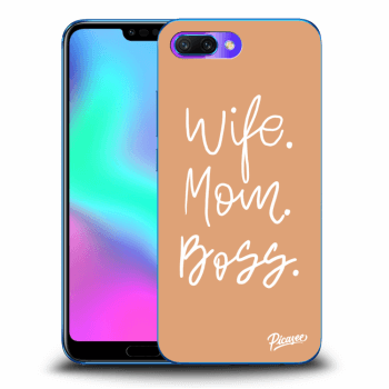 Picasee silikonový průhledný obal pro Honor 10 - Boss Mama