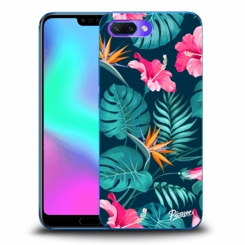 Obal pro Honor 10 - Pink Monstera