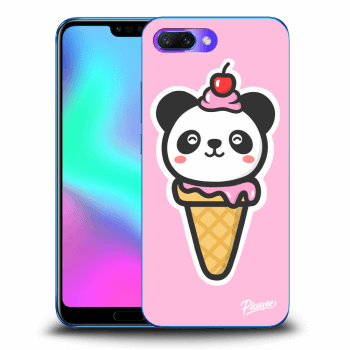 Picasee silikonový černý obal pro Honor 10 - Ice Cream Panda