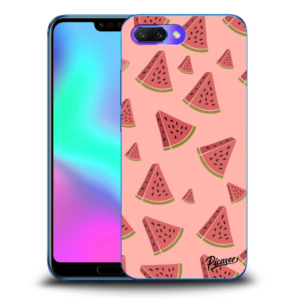 Picasee silikonový průhledný obal pro Honor 10 - Watermelon