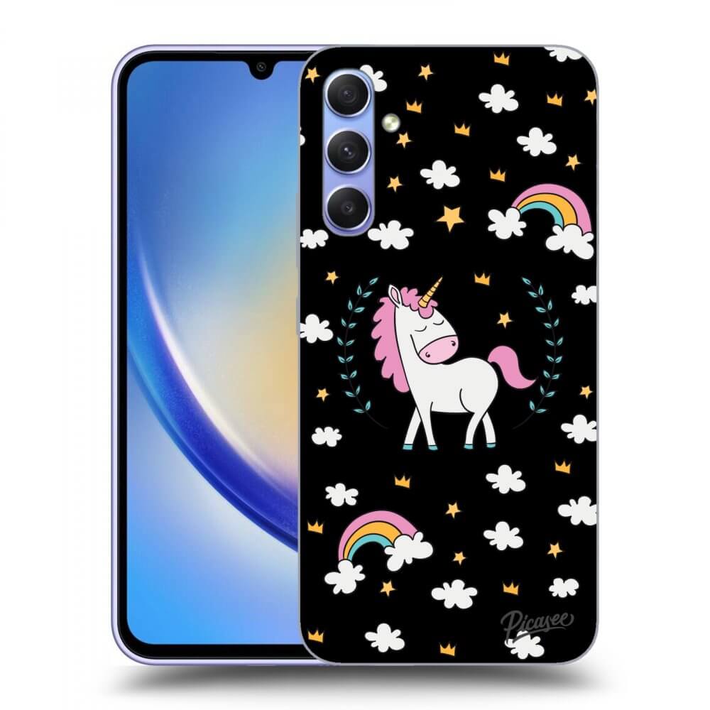 Picasee ULTIMATE CASE pro Samsung Galaxy A34 5G A346B - Unicorn star heaven