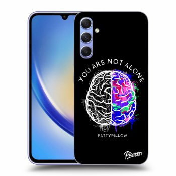 Obal pro Samsung Galaxy A34 5G A346B - Brain - White