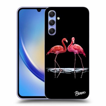 Obal pro Samsung Galaxy A34 5G A346B - Flamingos couple