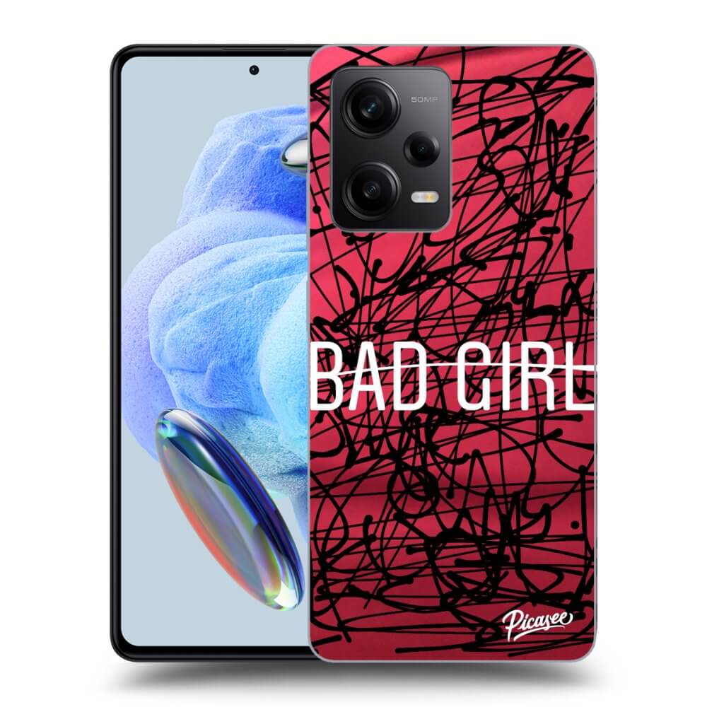 Silikonový černý Obal Pro Xiaomi Redmi Note 12 5G - Bad Girl