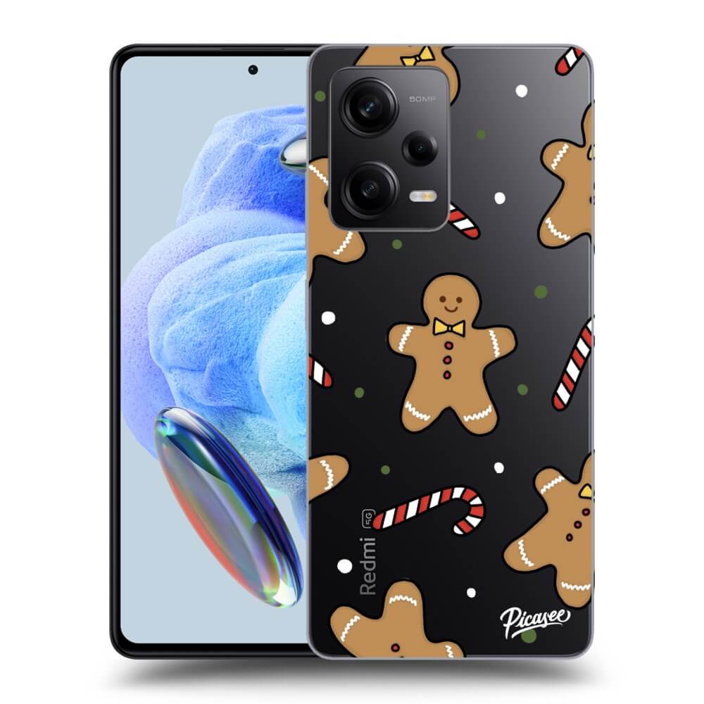 Picasee silikonový průhledný obal pro Xiaomi Redmi Note 12 5G - Gingerbread