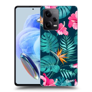 Obal pro Xiaomi Redmi Note 12 5G - Pink Monstera