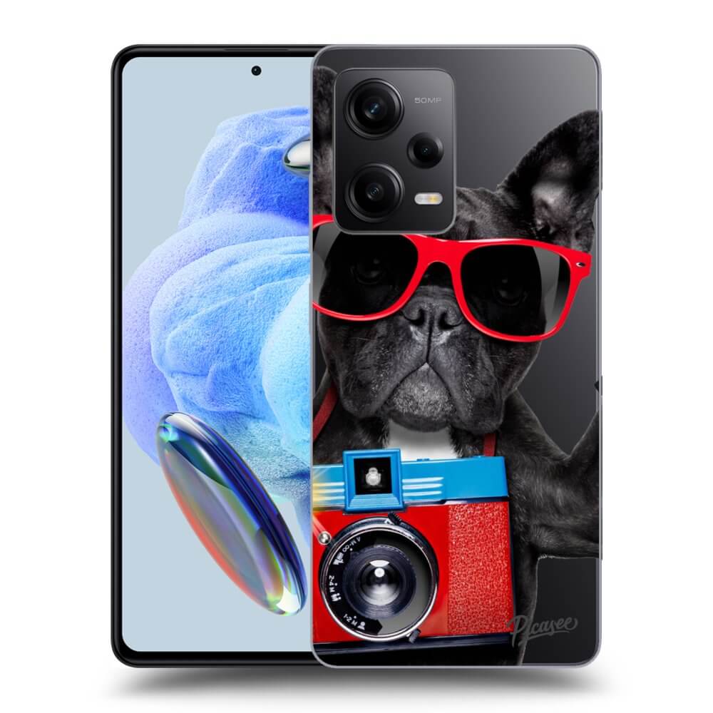 Silikonový Průhledný Obal Pro Xiaomi Redmi Note 12 5G - French Bulldog