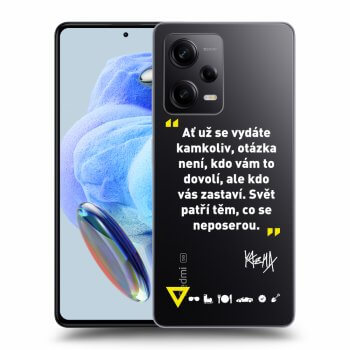 Obal pro Xiaomi Redmi Note 12 Pro 5G - Kazma - SVĚT PATŘÍ TĚM, CO SE NEPOSEROU