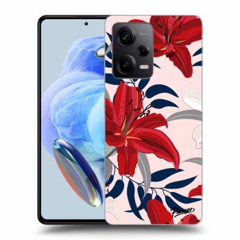 Obal pro Xiaomi Redmi Note 12 Pro 5G - Red Lily