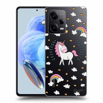 Picasee silikonový průhledný obal pro Xiaomi Redmi Note 12 Pro 5G - Unicorn star heaven