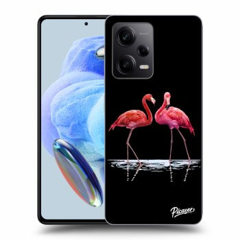 Picasee ULTIMATE CASE pro Xiaomi Redmi Note 12 Pro+ 5G - Flamingos couple