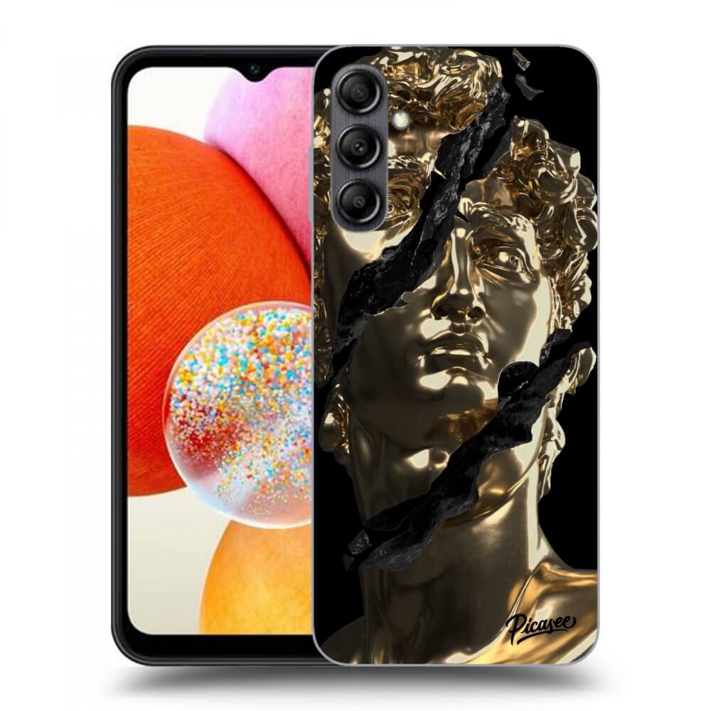Picasee silikonový černý obal pro Samsung Galaxy A14 4G A145R - Golder