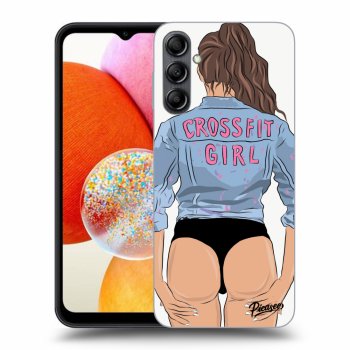 Picasee ULTIMATE CASE pro Samsung Galaxy A14 4G A145R - Crossfit girl - nickynellow