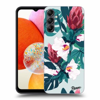 Picasee silikonový černý obal pro Samsung Galaxy A14 5G A146P - Rhododendron