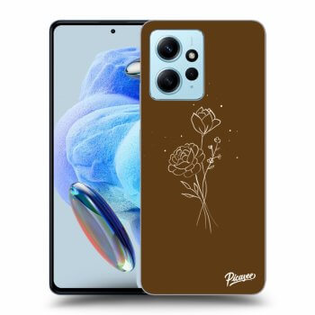 Picasee ULTIMATE CASE pro Xiaomi Redmi Note 12 4G - Brown flowers