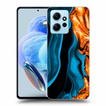 Picasee silikonový černý obal pro Xiaomi Redmi Note 12 4G - Gold blue