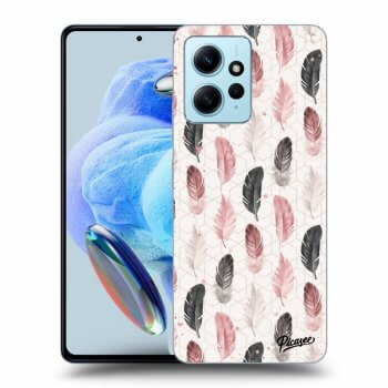 Picasee silikonový průhledný obal pro Xiaomi Redmi Note 12 4G - Feather 2