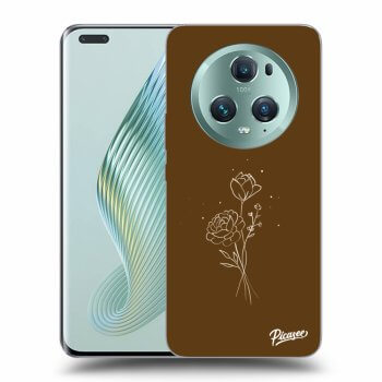 Picasee ULTIMATE CASE pro Honor Magic5 Pro - Brown flowers