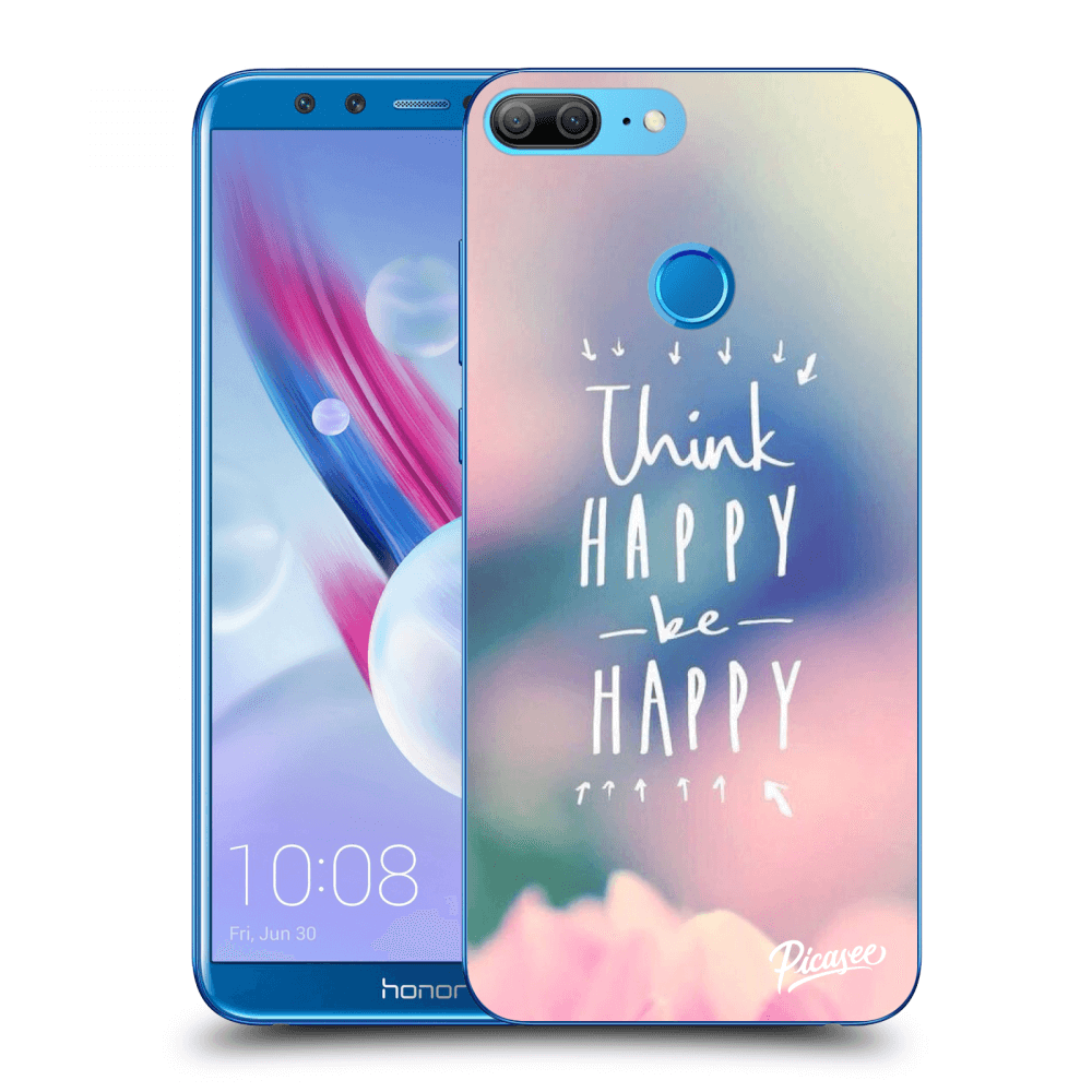 Picasee silikonový průhledný obal pro Honor 9 Lite - Think happy be happy