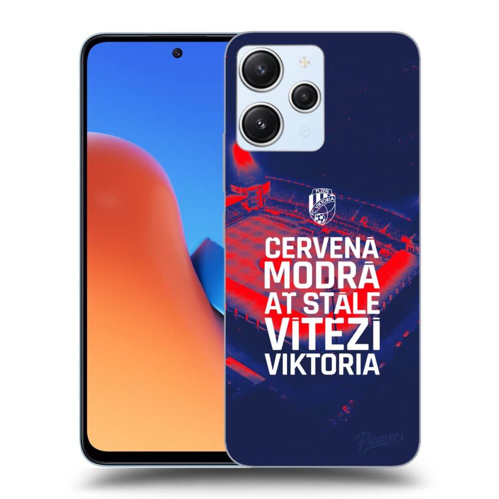 Picasee silikonový černý obal pro Xiaomi Redmi 12 4G - FC Viktoria Plzeň E