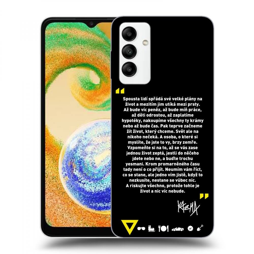 Picasee ULTIMATE CASE pro Samsung Galaxy A04s A047F - Kazma - BUĎTE TROCHU YESMANI