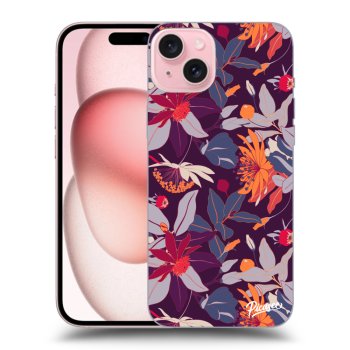 Obal pro Apple iPhone 15 - Purple Leaf