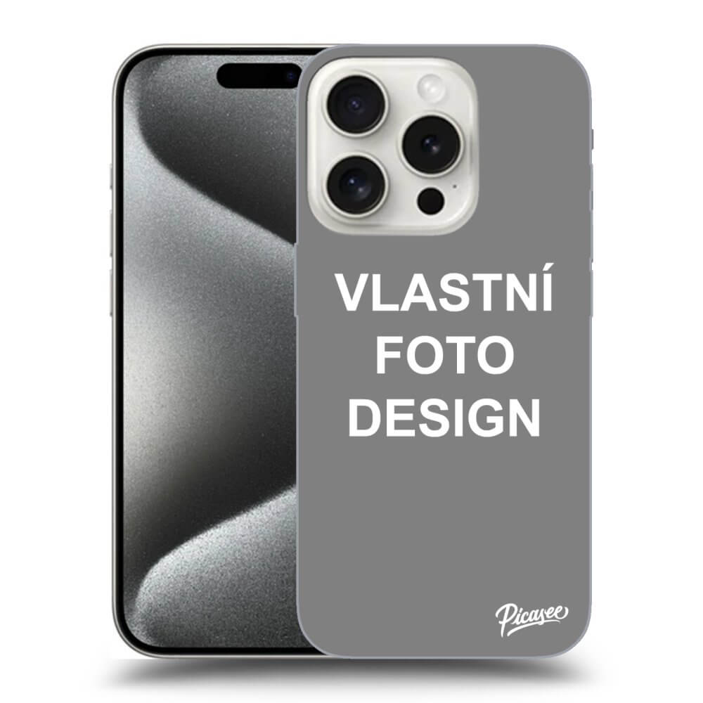 Picasee silikonový průhledný obal pro Apple iPhone 15 Pro - Vlastní fotka/motiv