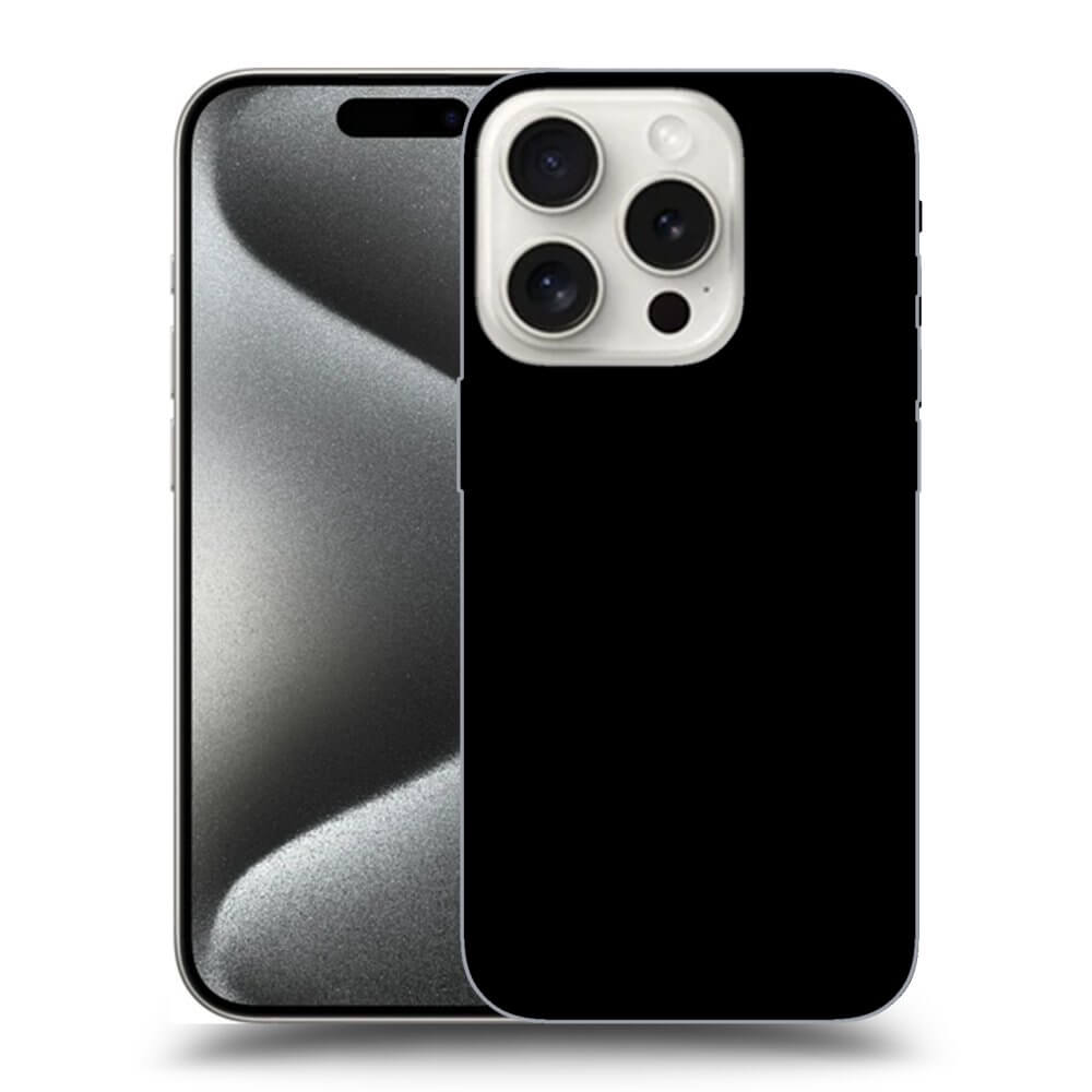 Picasee silikonový černý obal pro Apple iPhone 15 Pro - Separ - Black On Black 1