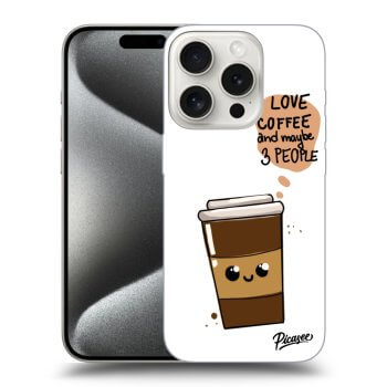 Obal pro Apple iPhone 15 Pro - Cute coffee